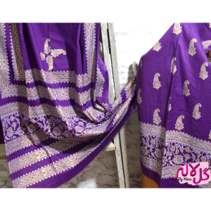 Purple & Gold l - Shirt Duppata Combo A mix of trend and tradition, The Gold Accented collection gives the ultimate glamourous look for any formal event. Its lightweight and breathable fabric makes it the perfect pick for all your outings. Bound to make you look hot without making you hot!
