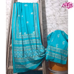 Teal & Gold l - Shirt Duppata Combo A mix of trend and tradition, The Gold Accented collection gives the ultimate glamourous look for any formal event. Its lightweight and breathable fabric makes it the perfect pick for all your outings. Bound to make you look hot without making you hot!
